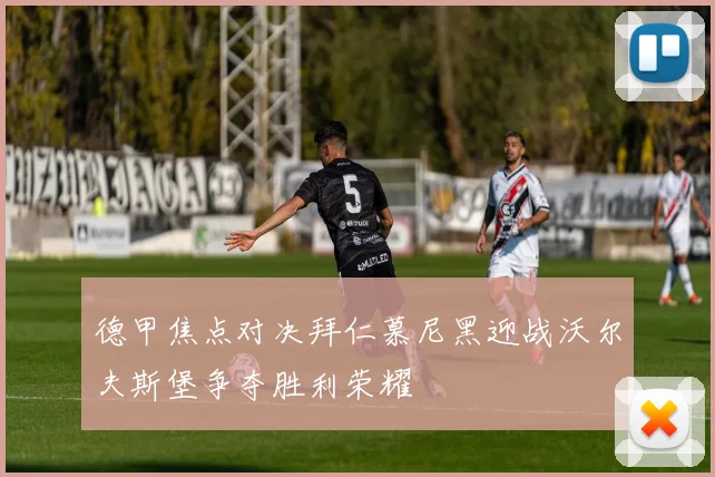 德甲焦点对决拜仁慕尼黑迎战沃尔夫斯堡争夺胜利荣耀